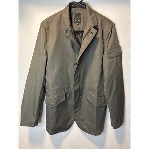 Nau Mens Recycled Polyester Utility Blazer Jacket Gray Green Medium 1NUJKF8004